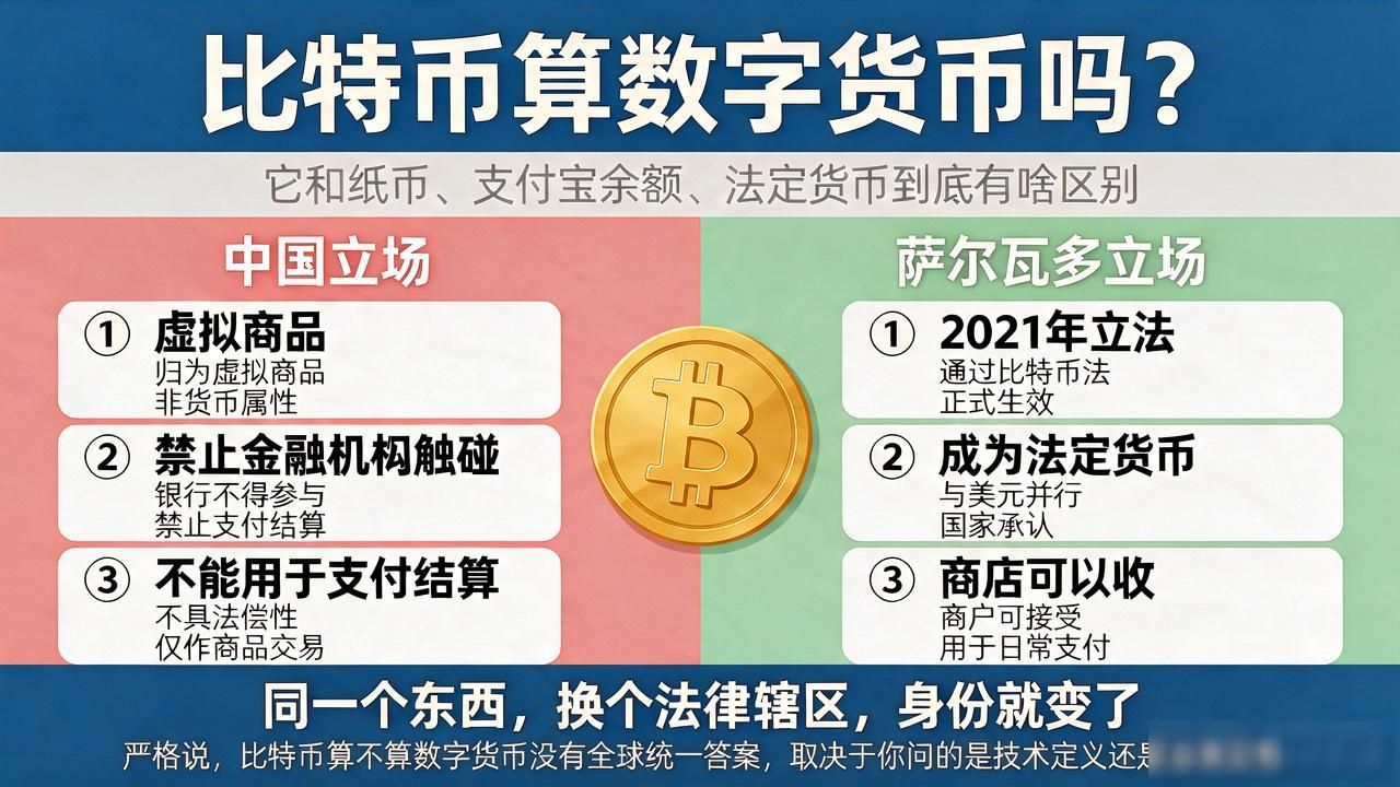 比特币算数字货币吗？它和纸币、支付宝余额、法定货币到底有啥区别