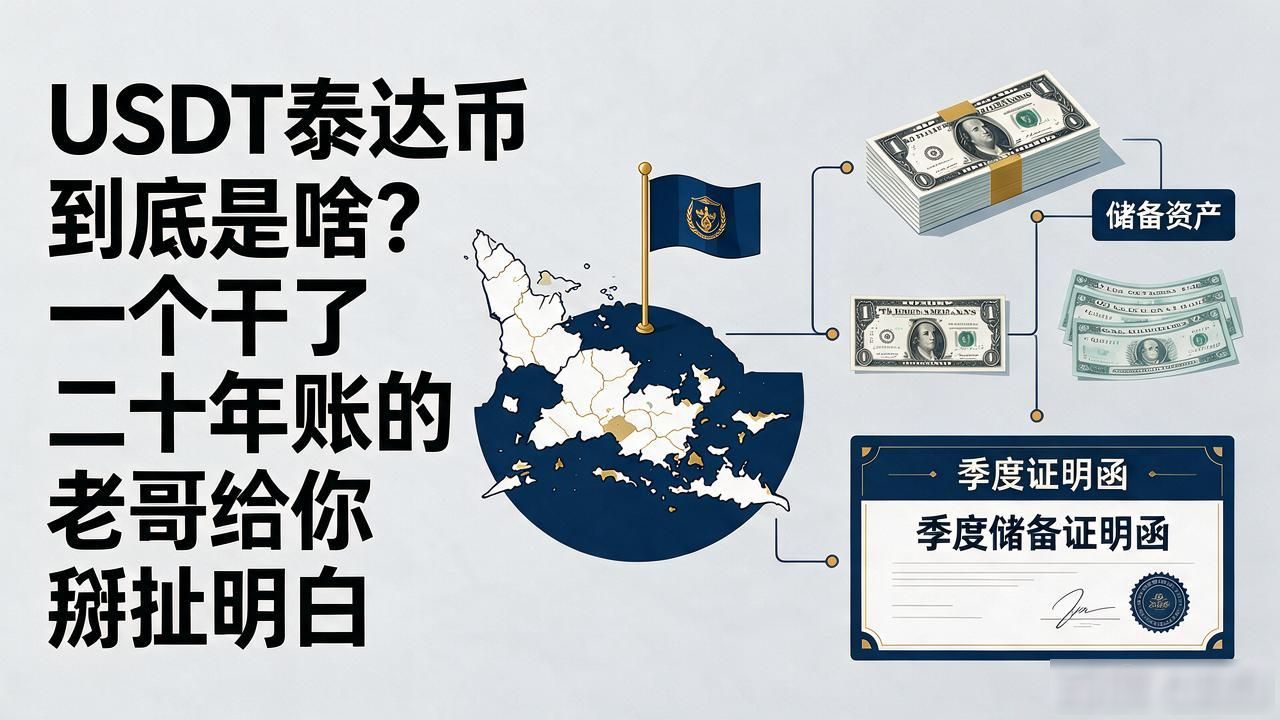 USDT泰达币到底是啥？一个干了二十年账的老哥给你掰扯明白