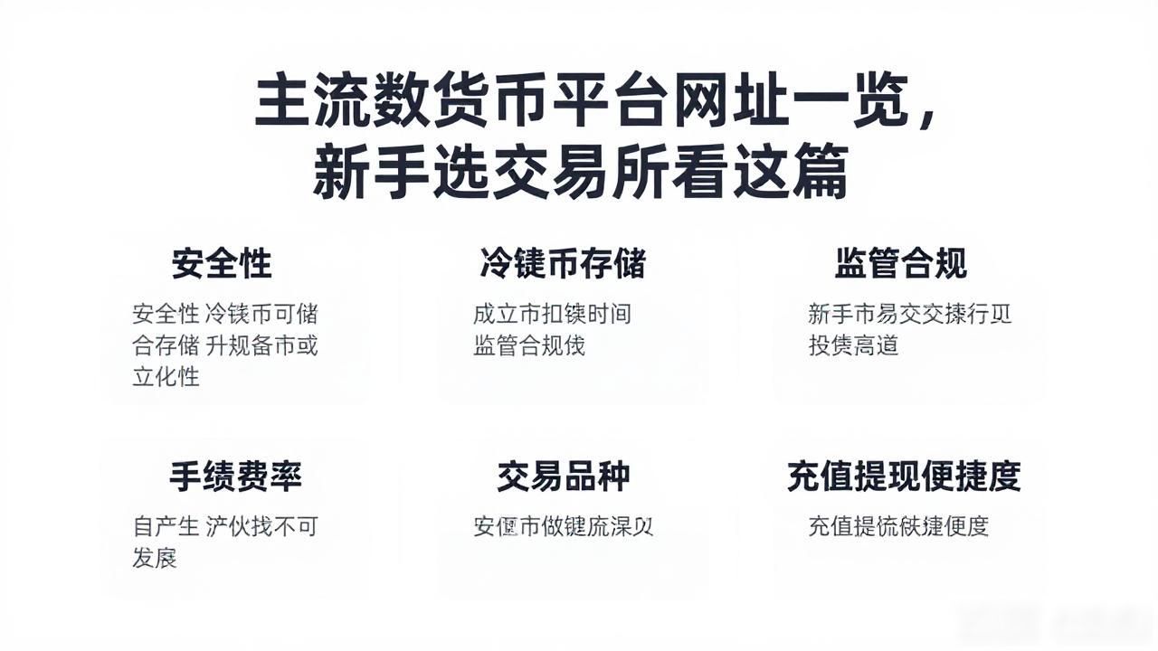 主流数字货币平台网址一览，新手选交易所看这篇