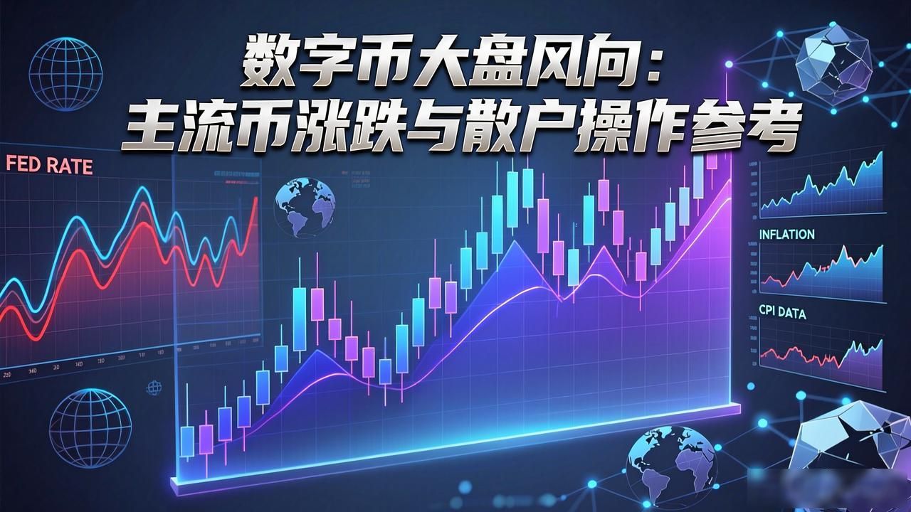 数字币大盘风向：主流币涨跌与散户操作参考
