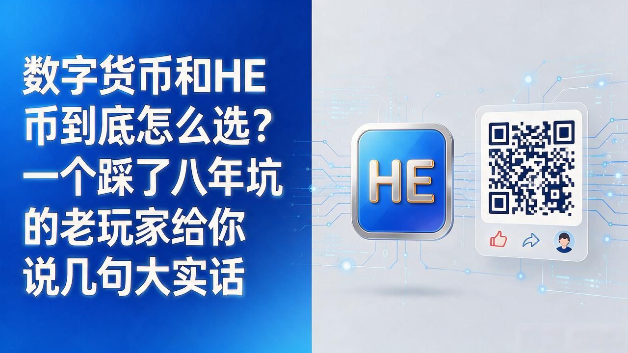 数字货币和he币到底怎么选？一个踩了八年坑的老玩家给你说几句大实话