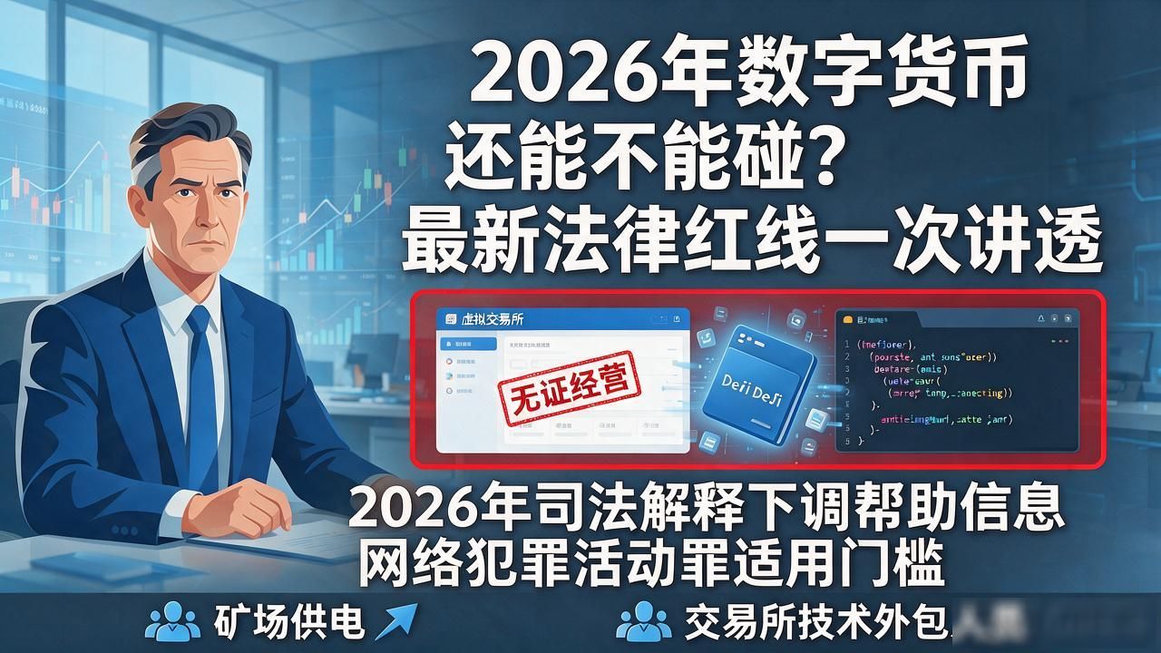 2026年数字货币还能不能碰？最新法律红线一次讲透