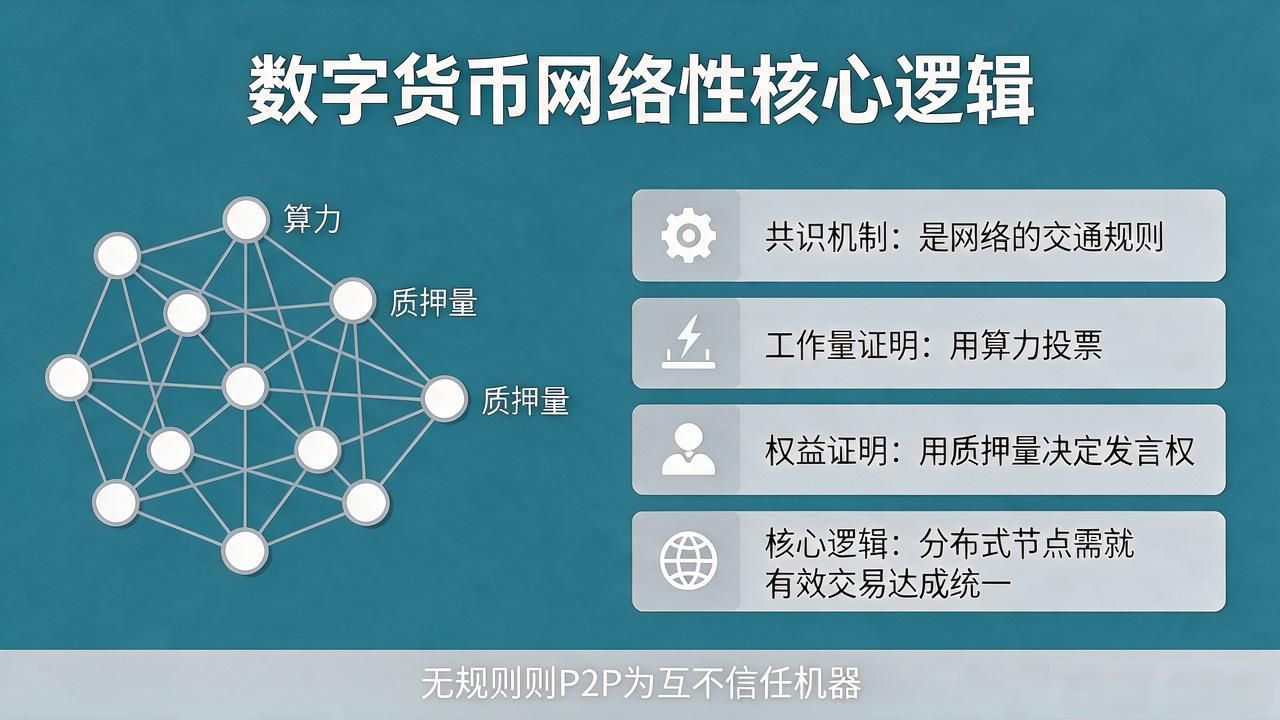 数字货币为什么天生依赖网络？特征网络性的核心逻辑一次讲透