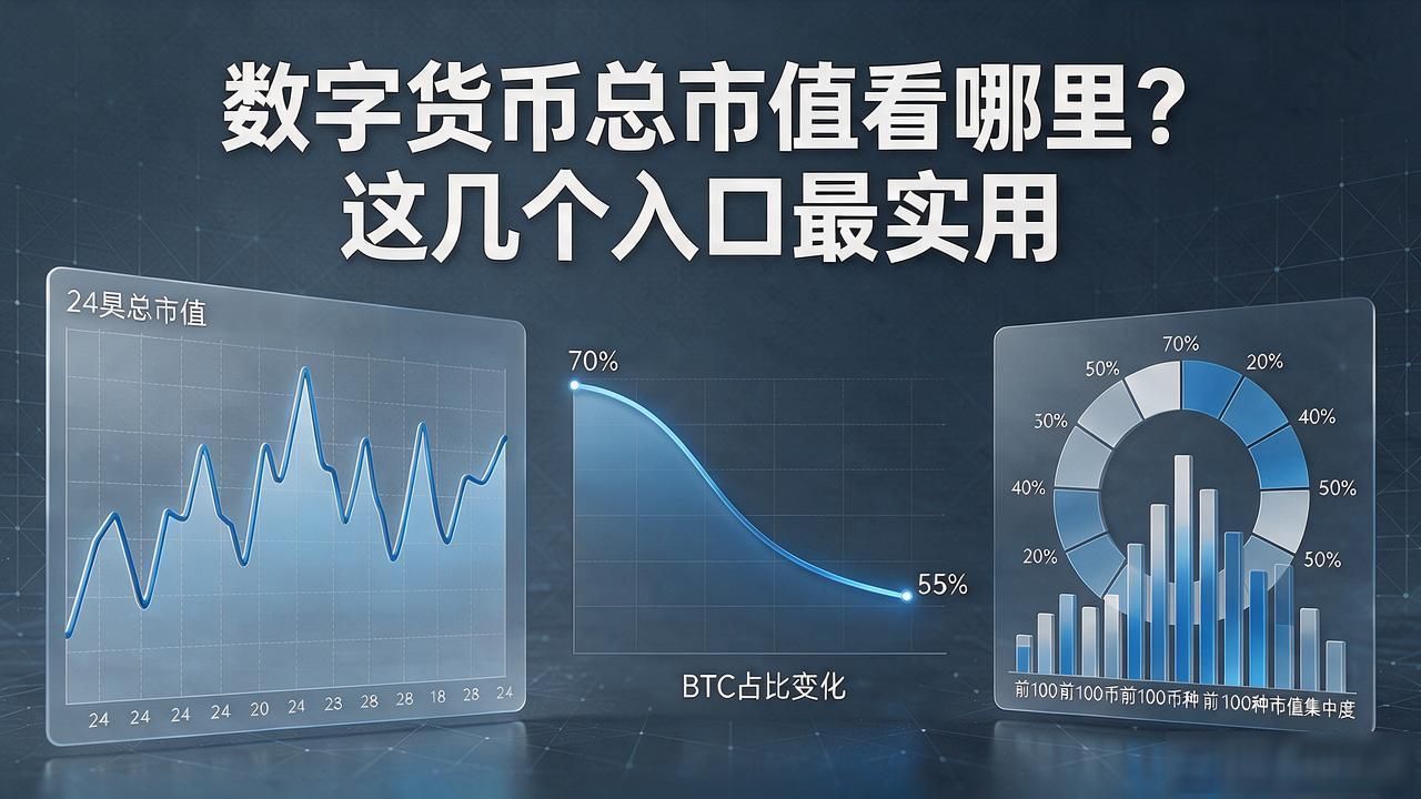 数字货币总市值看哪里？这几个入口最实用