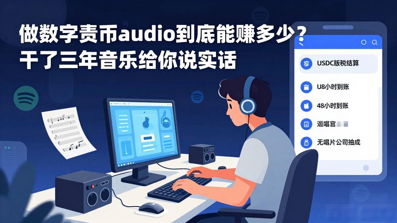 数字货币audio_链上分账音乐平台USDC结算_数字货币音乐NFT音频版权交易