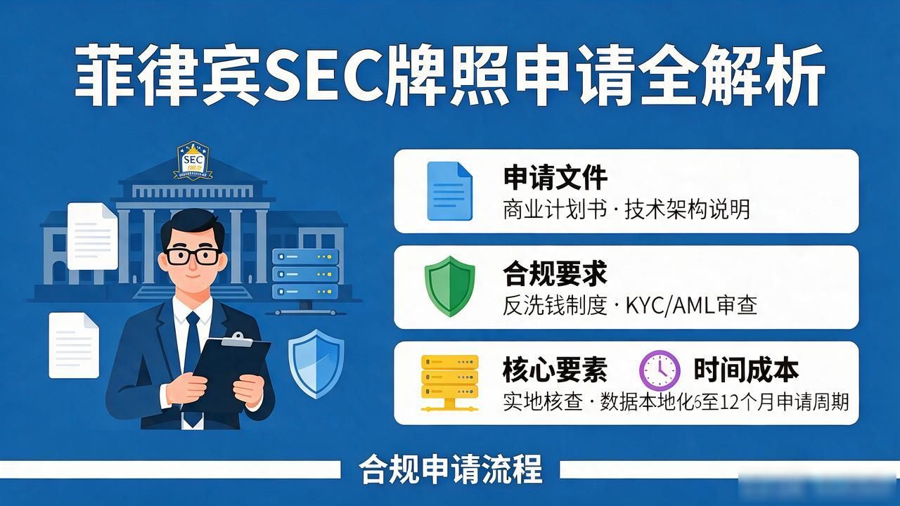 菲律宾数字货币牌照怎么拿？SEC虚拟资产服务商申请全解析