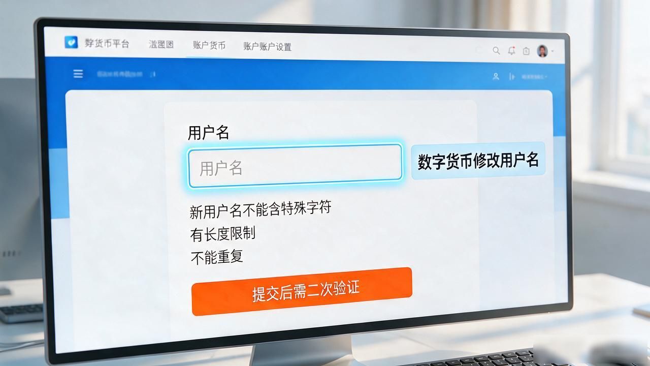 数字货币修改用户名怎么改？能改几次、影响什么一次说清